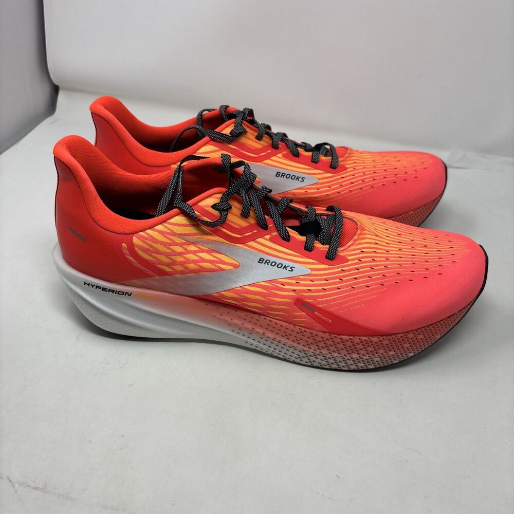 Brooks Hyperion Max Mens Size 14 Fiery Coral Orange Running Shoes